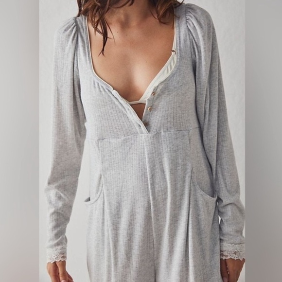 Free People Intimately On Point Onesie Jumpsuit One Piece Romper - Picture 7 of 15